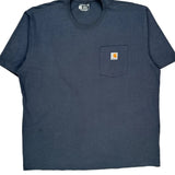Carhartt T-Shirt - XL Blue Cotton