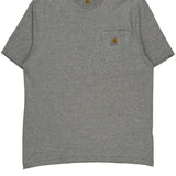 Carhartt T-Shirt - Large Gray Cotton