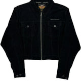 Harley Davidson Graphic Cord Jacket - XL Black Cotton