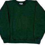 90S Blank Russell Athletic Sweatshirt - XL Green Cotton