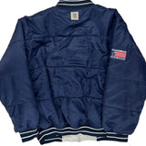 Dallas Cowboys Nfl Reversible Bomber Jacket - Large Navy Nylon