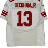 New York Giants Nike #13 Beckham Jr Football Jersey - 2XL White Polyester