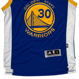 Golden State Warriors Adidas Nba Jersey - Small Blue Polyester