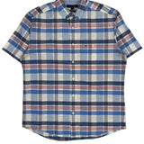 Tommy Hilfiger Checked Short Sleeve Shirt - Medium Red Cotton