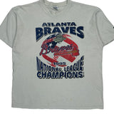 Atlanta Braves Starter Graphic T-Shirt - Large White Cotton