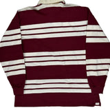 Studio Striped Rugby Shirt - XL Burgundy Cotton