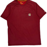 Carhartt T-Shirt - Medium Red Cotton