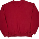 Reebok Sweatshirt - XL Red Cotton Blend