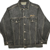 Phat Farm Oversized Denim Jacket - Large Gray Denim