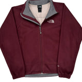 The North Face Fleece Jacket - Medium Burgundy Polyester