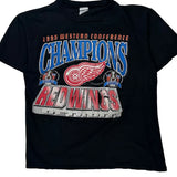 Detroit Red Wings True Fan T-Shirt - Large Black Cotton