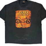 Daytona Beach Harley Davidson Graphic T-Shirt - 3XL Black Cotton