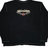 An American Legend Harley Davidson Graphic Long Sleeve T-Shirt - 2XL Black Cotton