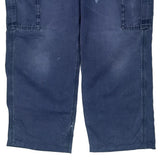 Carhartt Cargo Trousers - 36W 32L Blue Cotton Blend