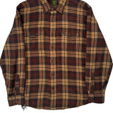 Timberland Checked Flannel Shirt - Large Yellow Cotton