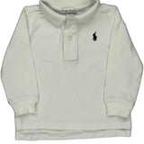 Age 9 Months Ralph Lauren Polo Shirt - 4XS White Cotton