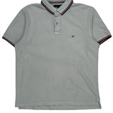 Tommy Hilfiger Slim Fit Polo Shirt - XL Grey Cotton
