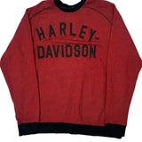 Harley Davidson Spellout Sweatshirt - 2XL Black Cotton
