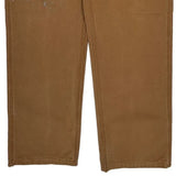 Durable Carhartt Double Knee Carpenter Trousers - 38W 32L Brown Cotton