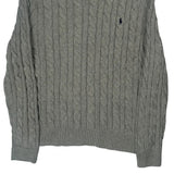 Polo By Ralph Lauren Cable Knit Sweater - XL Gray Cotton