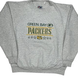Green Bay Packers Majestic Football Sweatshirt - XL Gray Cotton Blend