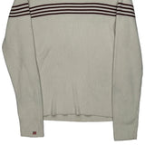 Ralph Lauren Striped Sweater - XL Cream Cotton