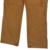 Dickies Double Knee Carpenter Trousers - 38W 30L Brown Cotton