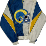 Rams Pro Player Football Windbreaker - Small Blue Nylon