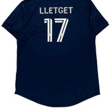 New England Revolution Adidas Jersey - Large Navy Polyester