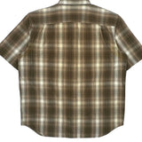 Carhartt Checked Short Sleeve Shirt - XL Brown Cotton