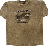 Hersheypark Prairie Mountain Single Stitch T-Shirt - Large Brown Cotton