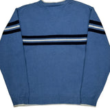 Tommy Hilfiger Striped Sweater - XL Blue Cotton
