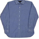 Polo By Ralph Lauren Checked Shirt - Large Blue Cotton