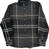 Barbour Shirt - Medium Black Cotton
