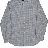 Ralph Lauren Checked Shirt - XL Blue Cotton