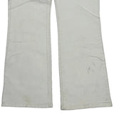 Levis Boot Cut Jeans - 33W UK 12 White Cotton