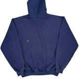 K132 Carhartt Hoodie - Large Navy Cotton Blend