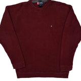 Chaps Ralph Lauren Jumper - Large Burgundy Cotton
