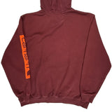 Carhartt Spellout Hoodie - XL Burgundy Cotton