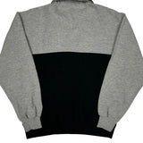 Russell Athletic 1/4 Zip - Large Grey Cotton