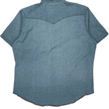 Wrangler Denim Shirt - XL Light Wash Denim