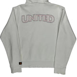 Manchester United Nike Football Hoodie - Medium White Cotton
