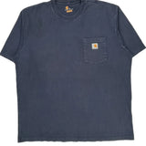 Carhartt T-Shirt - XL Navy Cotton