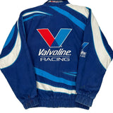 Mark Martin Valvoline Racing Nascar Track Jacket - Medium Blue Cotton