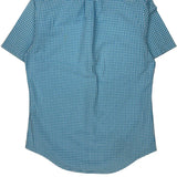 Ralph Lauren Checked Short Sleeve Shirt - Small Blue Cotton