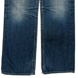 Silver Contrast Stitch Jeans - 34W 31L Blue Denim