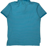Polo By Ralph Lauren Striped Polo Shirt - Medium Blue Cotton