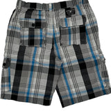 Ecko Unltd Checked Cargo Shorts - 32W 10L Black Cotton