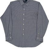 Curham Classic Fit Polo By Ralph Lauren Checked Shirt - Large Grey Cotton