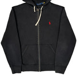 Polo By Ralph Lauren Hoodie - Medium Black Cotton